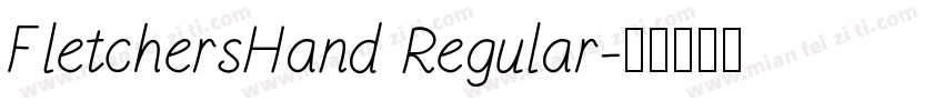 FletchersHand Regular字体转换
